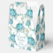 Cute Kerstmis Waterverf Zee Turtle Bedankdoosjes (Geopend)