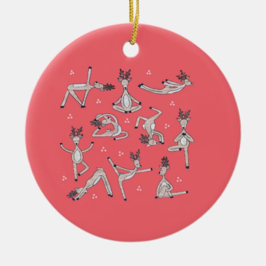 Cute Kerstmis Yoda Deer Ornament (Voorkant)