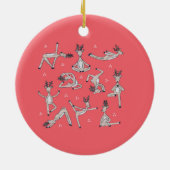 Cute Kerstmis Yoda Deer Ornament (Achterkant)