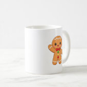 Cute Kerstmug van Gemberkoek Koffiemok (Voorkant rechts)