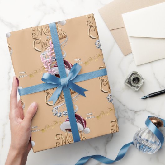 Cute Kerstmuts Cadeaupapier (Geschenken)
