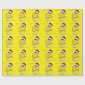 Cute Kerstmuts Cadeaupapier (Vlak)