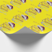 Cute Kerstmuts Cadeaupapier (Hoek)