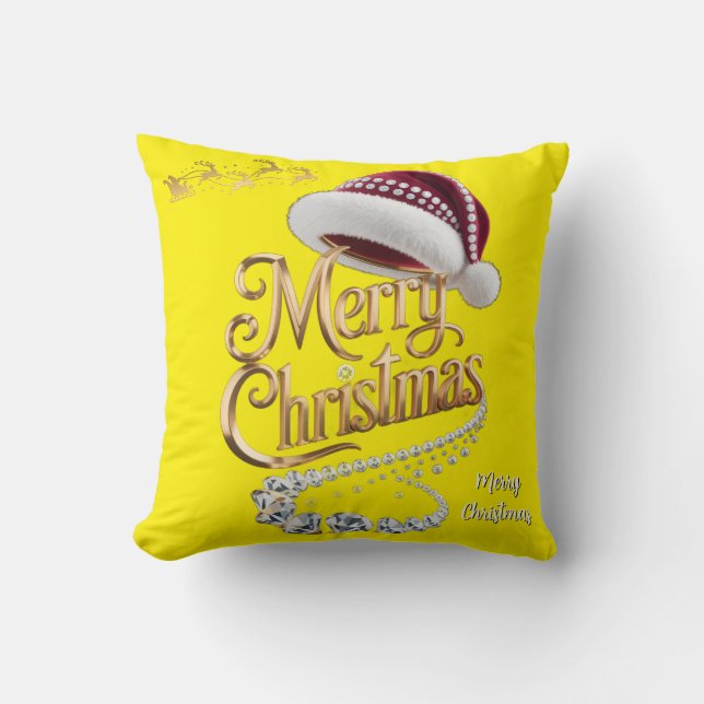 Cute Kerstmuts Kussen (Voorkant)