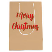 Cute Kerstmuts Medium Cadeauzakje (Achterkant)