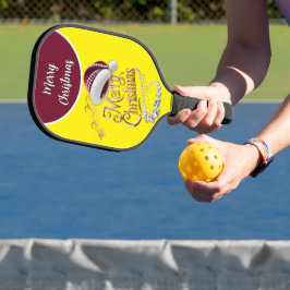 Cute Kerstmuts Pickleball Paddle
