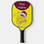 Cute Kerstmuts Pickleball Paddle (Voorkant)