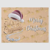 Cute Kerstmuts Tissuepapier (Voorkant)