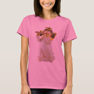 Cute Kerstna die een fluitje afspeelt T-shirt