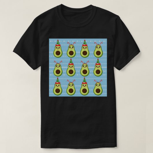 Cute Kerstnamado Pattern T-shirt (Design voorkant)