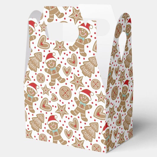 Cute kerstontbijtkoek bedankdoosjes (Geopend)