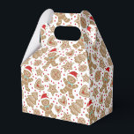 Cute kerstontbijtkoek bedankdoosjes<br><div class="desc">Een schattig kerstkeukenbroodpatroon versiert deze cadeaudoos. Zo schattig om kerstkoekjes uit te geven. Ontworpen voor jou door Blackberry Boulevard.</div>