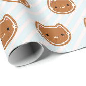 Cute kerstontbijtkoek cadeaupapier (Rol Hoek)