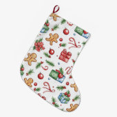 Cute-kerstontbijtkoek Grote Kerstsok (Voorkant (Hangend))