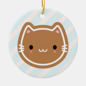 Cute kerstontbijtkoek keramisch ornament (Voorkant)