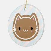 Cute kerstontbijtkoek keramisch ornament (Links)