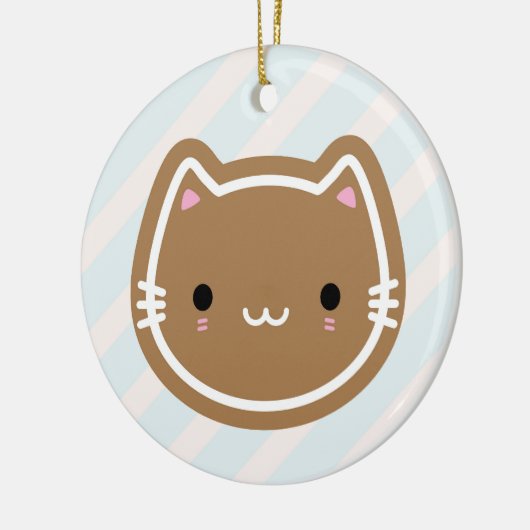 Cute kerstontbijtkoek keramisch ornament (Links)