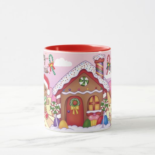 Cute kerstontbijtkoek mok (Midden)