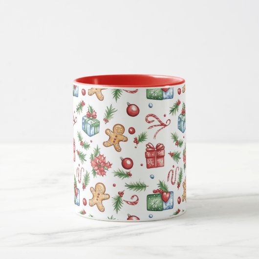 Cute-kerstontbijtkoek Mok (Midden)