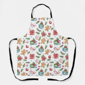 Cute-kerstontbijtkoek Schort (Voorkant)