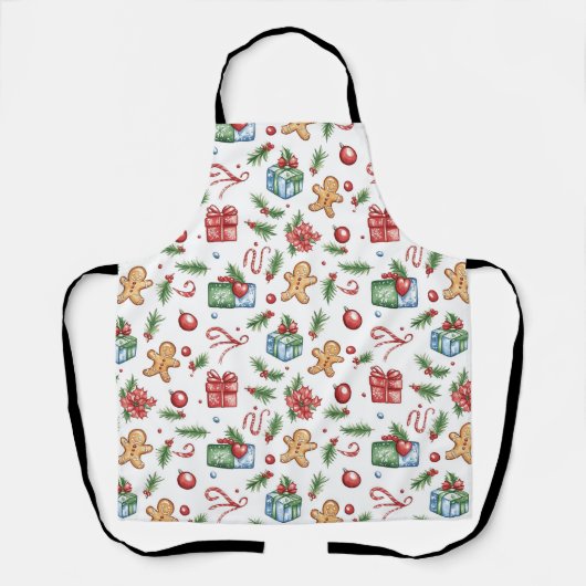Cute-kerstontbijtkoek Schort (Voorkant)