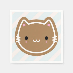 Cute kerstontbijtkoek servet