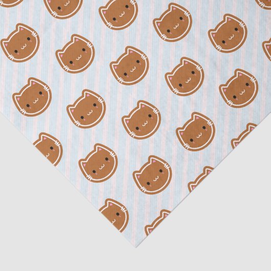 Cute kerstontbijtkoek tissuepapier (Detail)