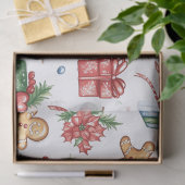 Cute-kerstontbijtkoek Tissuepapier (Geschenk)