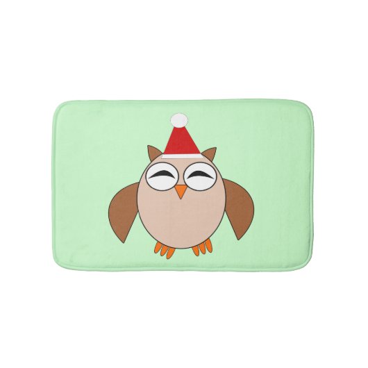 Cute Kerstoowl Bath Mat (Voorkant)