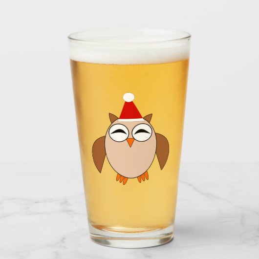 Cute Kerstoowl Glas (Voorkant gevuld)