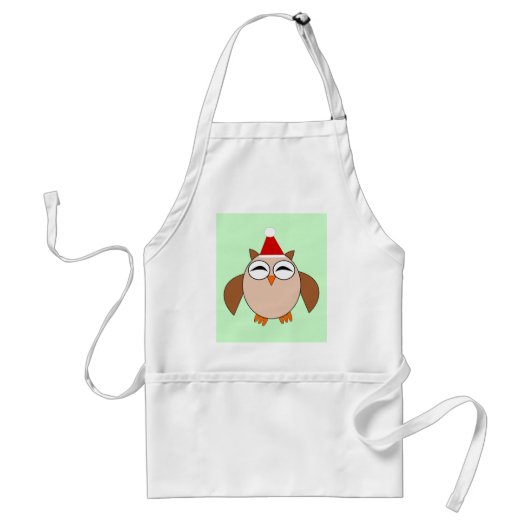 Cute Kerstoowl Koken Schort (Voorkant)