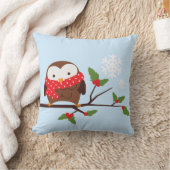 Cute Kerstoowl Kussen (Deken)