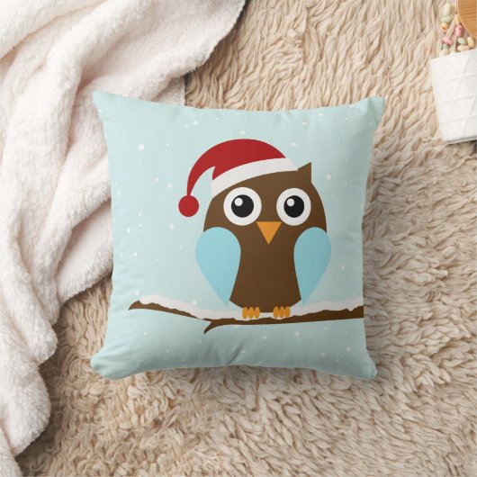 Cute Kerstoowl Kussen (Deken)