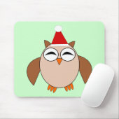 Cute Kerstoowl Mousepad Muismat (Met muis)