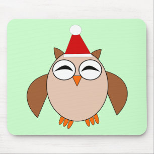 Cute Kerstoowl Mousepad Muismat