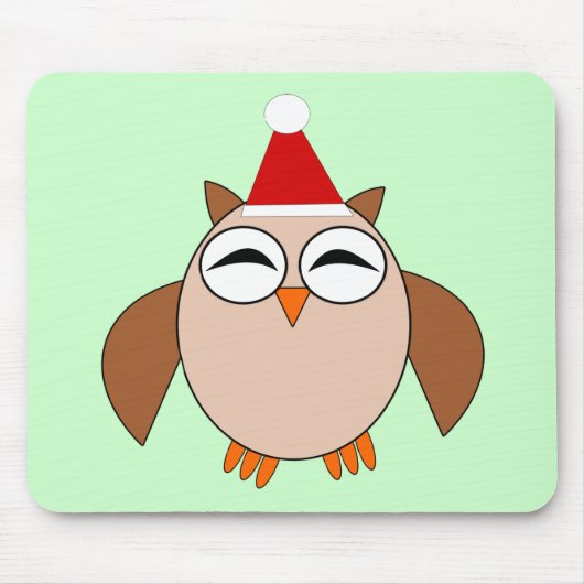 Cute Kerstoowl Mousepad Muismat (Voorkant)