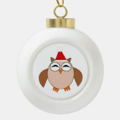 Cute Kerstoowl Ornament (Voorkant)