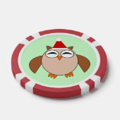 Cute Kerstoowl Poker Chips (Enkel)