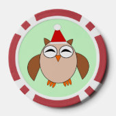Cute Kerstoowl Poker Chips (Achterkant)