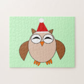 Cute Kerstoowl Puzzle Legpuzzel (Horizontaal)