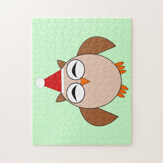 Cute Kerstoowl Puzzle Legpuzzel (Verticaal)