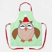 Cute Kerstoowl Schort (Voorkant)