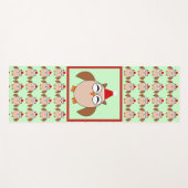 Cute Kerstoowl Yogamat (Voorkant (horizontaal))