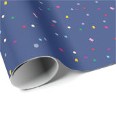 Cute Kerstparty Confetti Pattern Cadeaupapier (Rol Hoek)