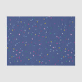 Cute Kerstparty Confetti Pattern Tissuepapier (Voorkant)