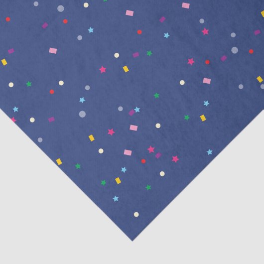 Cute Kerstparty Confetti Pattern Tissuepapier (Detail)