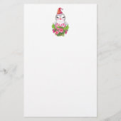 Cute Kerstpinguïn in Santa Hat Briefpapier (Voorkant)