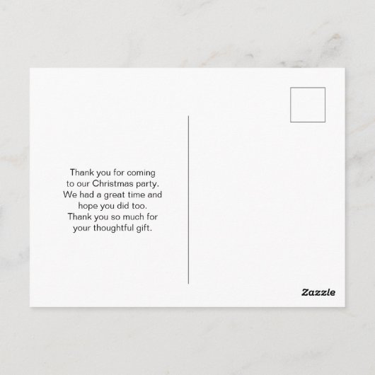 Cute Kerstpinguin in Santa Hat Dank je Briefkaart (Achterkant)