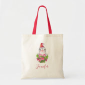 Cute Kerstpinguïn in Santa Hat Tote Bag (Voorkant)