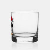 Cute Kerstpinguin Personaliseren Whisky Glas (Links)